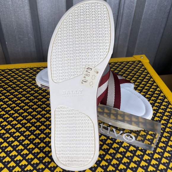 Bally Bonks Red Synthetic Fabric Sandals US 6 - Picture 4 of 4